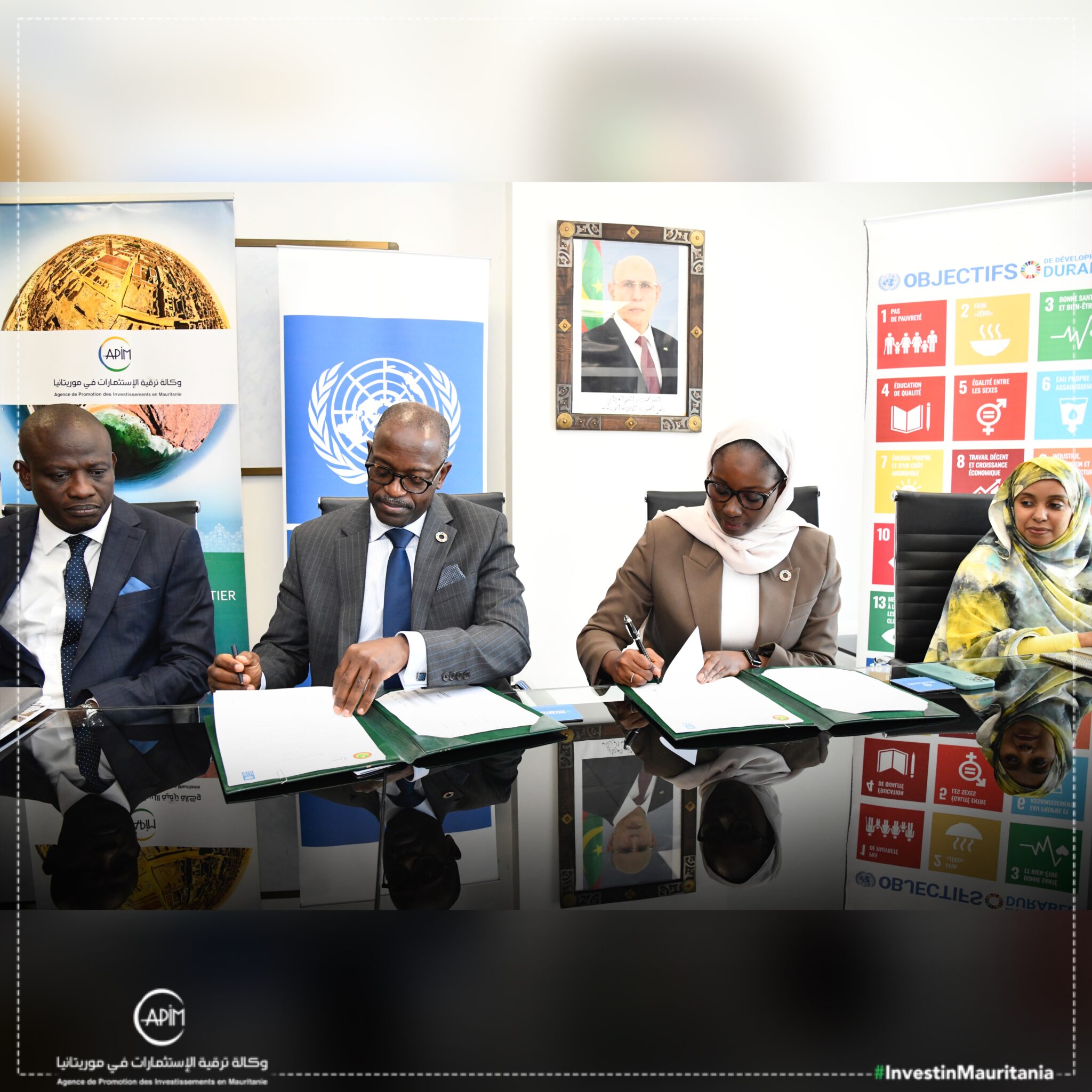Signing Of A New Agreement Between Apim And Undp Mauritania